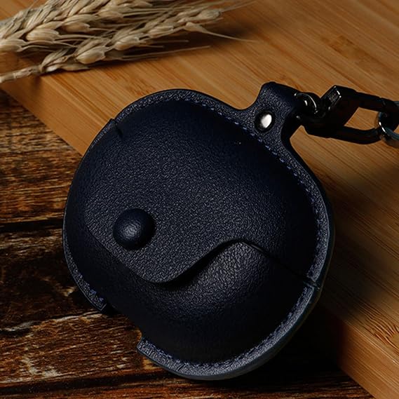 Leather Case for Huawei FreeBuds Pro 5, Shockproof Protective Cover with Detachable Lanyard - Fully Wrapped Earphone Carrying Pouch for Travel Protection