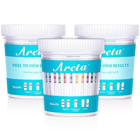 Areta Multi-Drug Test Cup: (10 Pack) At Home Drug Test Kit, Testing 14 Drugs THC, AMP, BAR, BUP, BZO, COC, MDMA, MET, OXY, PCP, PPX, TCA - #ACDOA-1144 | Testing 14 Drugs AMP, BAR, BUP, BZO, COC, MDMA, MET, MTD, OPI, OXY, PCP, PPX, TCA, THC -#ACDOA-1144