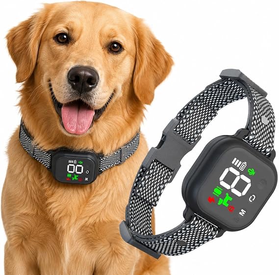 Valkyrie Otomatik Havlama Önleyici Köpek Eğitim Tasması LCD Ekranlı IP67 Su Geçirmez USB Type-C Şarjlı