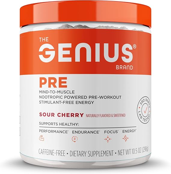 The Genius Brand Pre, Sour Cherry, 20 Servings