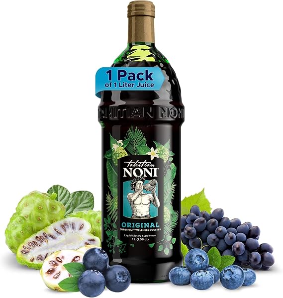 TAHITIAN NONI Juice by Morinda, Authentic Pure Noni Fruit Juice, 1L Bottle