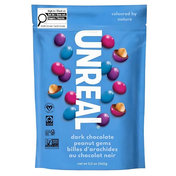 UNREAL Dark Chocolate Peanut Gems - 1 Bag
