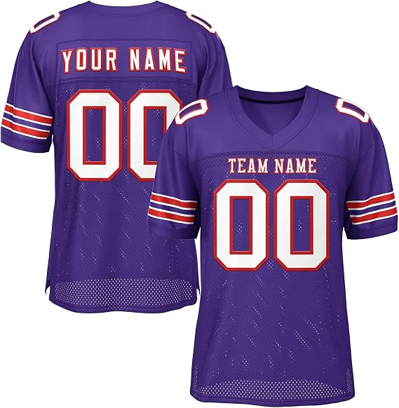 Custom Sewing Football Jersey for Men/Women/Youth,Personalized Stitched Team Name Number Big Size