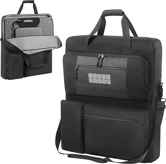 Solar Panel Storage Bag Compatible with Anker SOLIX PS100 100W & PS200 200W Portable Solar Panel, Padded Carrying Bag Case for Outdoor Camping Travel