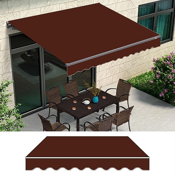 Sunsetter,Many Sizes Fabric Sun Shade Awning Cover,Patio Awning Fabric Replacement Canvas,Retractable Patio Awning Replacement ,Replacement Awning Fabric,Polyester Canopy Cover,Retractable Awning(12x8