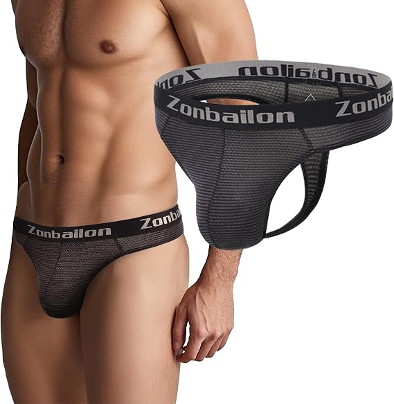 Mens Thongs Underwear Sexy Pouch Breathable Micro Mesh Thong For Men Hot Lingerie T-Back Panties