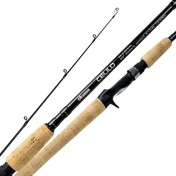 Okuma Celilo Salmon and Steelhead Lightweight Graphite Rods, CE-C-762Hb, Black