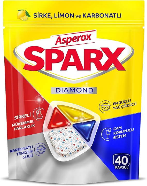 Asperox Sparx Diamond Dishwasher Capsule 40 Pieces