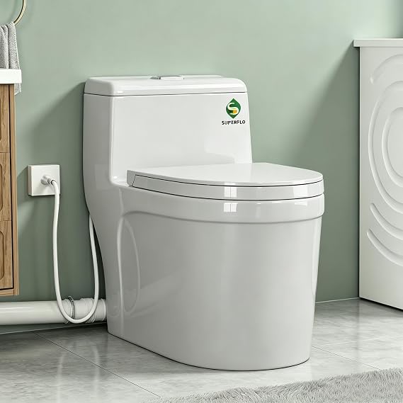 SUPERFLO Macerating Toilet System with 600W Macerator Pump