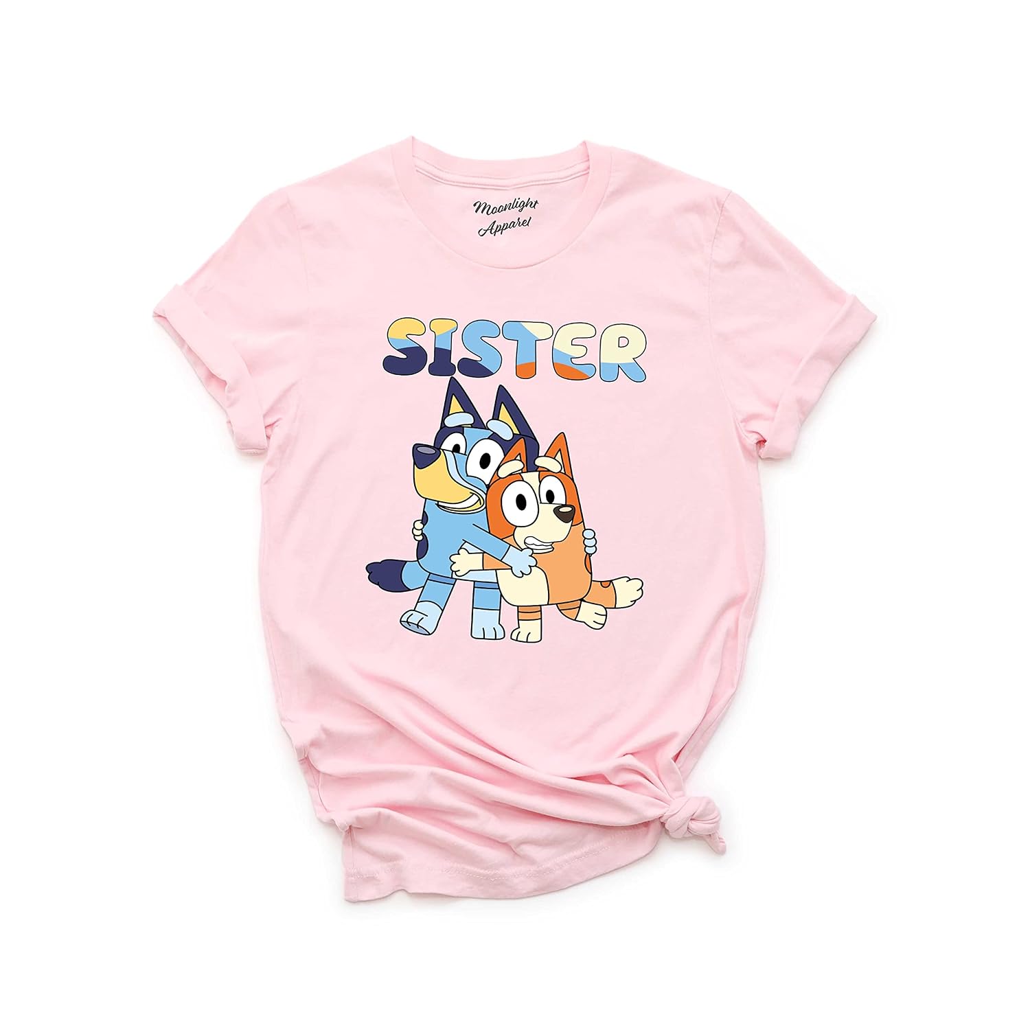 Bluey Sister T-Shirt, Bluey Shirt For Girls, Bluey Disney Shirt, Disney Shirts For Family, Disney Shirt Kids Girl, Disney Shirt For Girls
