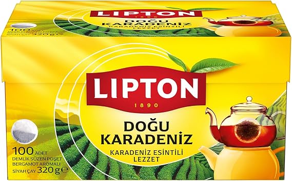 Lipton Doğu Karadeniz Demlik Poşet Çay, 100'lü, 320g