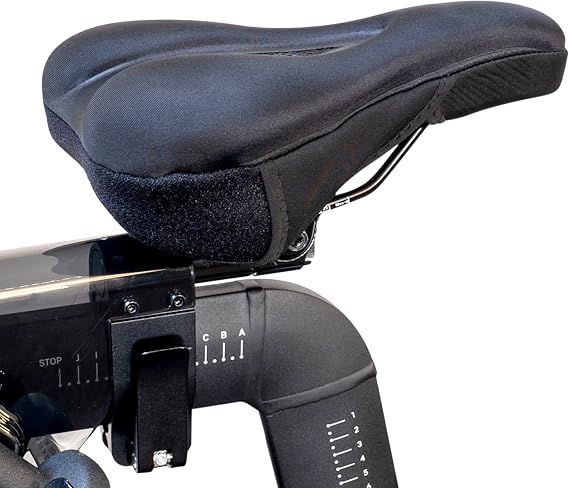 Padded Gel Seat Cover for All Peloton Bikes | Accessories for Peloton Bikes | Padded Seat Cushion for Peloton Bike & Bike+, Soft Gel Padding for Longer Rides, Pressure Relief Bike Saddle Cover