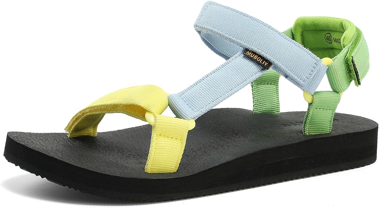 Women's Sandals Casual Summer Water Sandals with Arch Support Yoga Mat Insole Outdoor Wadable Sandals