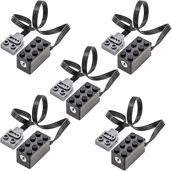 ASTEM 5Pcs Power-Function Engine-Kits Technic-Parts Kit Small-Motor Compatible with All Major Brand Motor-Kit.