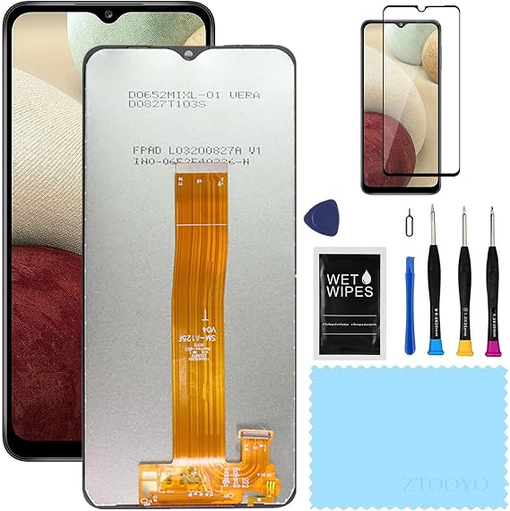 for Samsung Galaxy A12 Screen Replacement kit for Samsung a12 a125u Screen Replacement s127dl a125a a125m LCD Display Glass digitizer Touch Screen Assembly with Repair Part Tools 6.5 inch