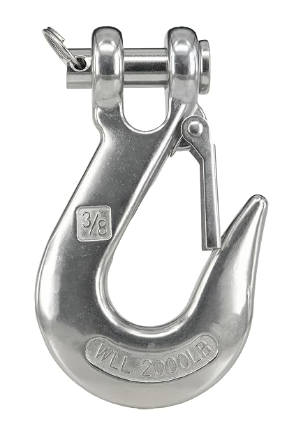 304 Stainless Clevis Slip Hook Boat Trailer 3/8" 2000lbs