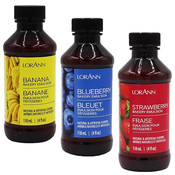 Lorann Oils Variety Bakery Emulsion: Multiple Flavors, Perfect for Enhancing Baking Variety in Cakes, Cookies & Desserts, Gluten-Free, Keto-Friendly, Baking Essential for Your Kitchen, 4oz per Bottle