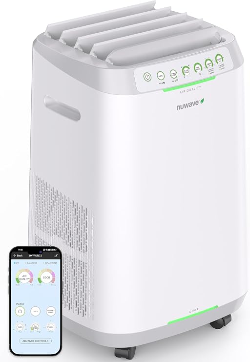 Nuwave OxyPure ZERO Smart Air Purifier, Large Area up to 2,002 Sq Ft