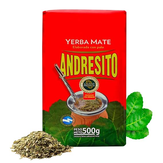 Andresito Yerba Mate Loose Leaf with Stems | Tradfitional Argentina Mate Tea | 1.1Lb - 500Gr