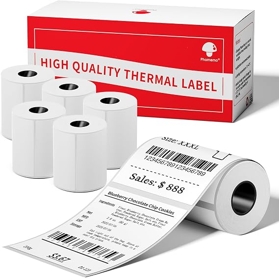 [6x90 pcs] Phomemo Original Labels M110-1.97''x3.15'' (50x80mm)