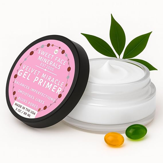 Makeup Primer Base Gel 3oz Face Primer, Blurs Lines & Reduces Pores, Smooth Matte Velvet Whipped Formula, Waterproof Up to 48 Hours, Hydrating Lightweight, Vegan Cruelty-Free for Gripping Cosmetics