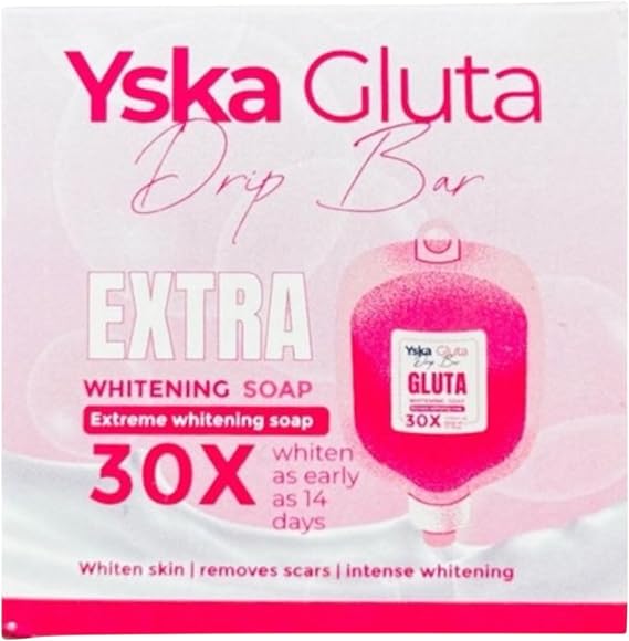 Yska Gluta Drip Bar Extra Whitening Soap, Hydrate Renew Brighten, All in One Bar
