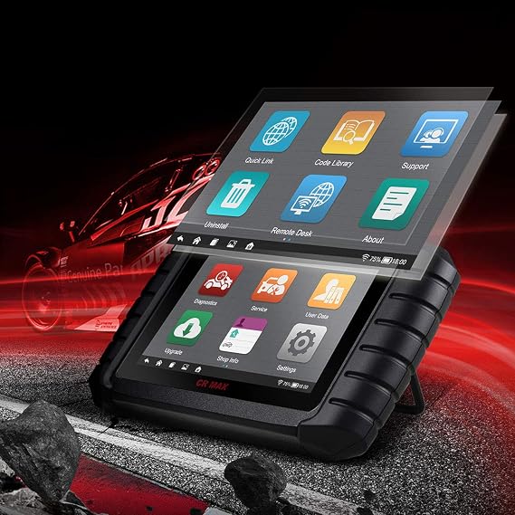 iCarsoft CR Max Multi-Brand Vehicle Multi-Systems auto VIN/Quick Test/Actuation Test/Android OS/Touch Screen (OBD II Cable Connect)