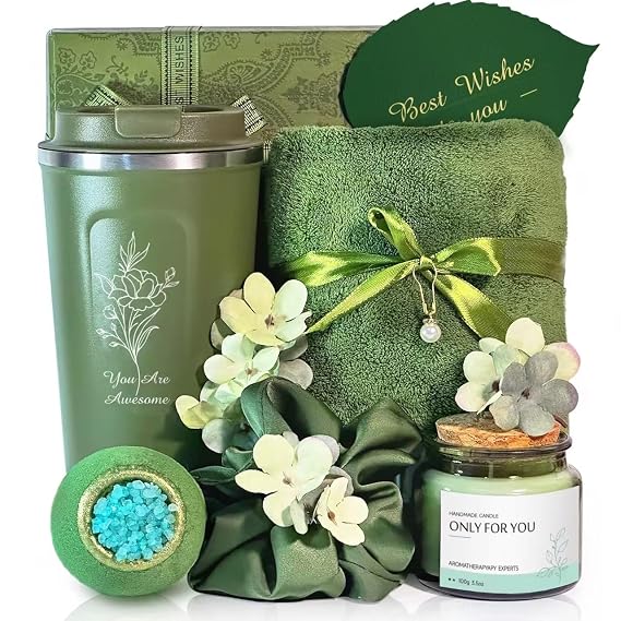 Thank You Gifts for Women - Personalized Spa Gift Basket Set for Mom, Wife, Girlfriend, Sister, Friends, Her - Happy Birthday, Christmas, Valentine's Day, Mother's Day
