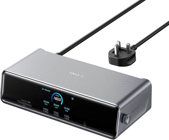 Anker Prime Docking Station (DL7400), 14-in-1 Triple Display, DisplayLink