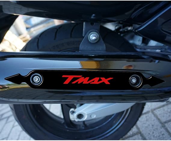labelbike 3D Sticker Motorcycle Exhaust Muffler compatible with YAMAHA | TMAX 500-530 2008-2016, Resin Protection, Anti-scratch, Decoration