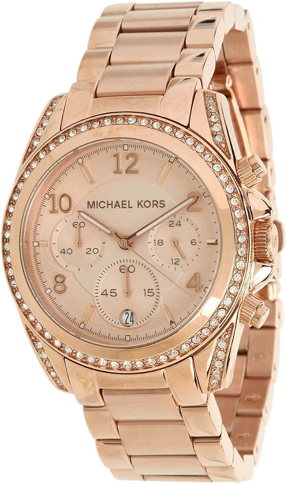 Michael Kors Blair Watch für Damen Quarz-Chronographenwerk mit Edelstahlarmband
