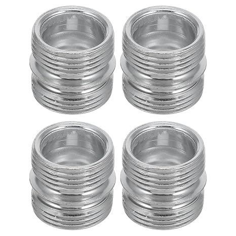 SOLUSTRE Double Head Wire Shelving Connectors Nut 4-Pack Metal Rack Shelf Fixing Parts for Tube Storage Racks Easy Install Wire Rack Hardware for Home Office Commercial Use