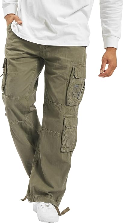 Brandit Pure Vintage Trousers Olive