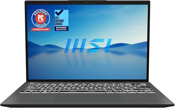 MSI Prestige 13 EVO 13.3" FHD+ Laptop: Intel Core i7-1360P, Intel Iris Xe, 32GB DDR5, 1TB NVMe SSD, Thunderbolt 4, HDMI, MicroSD Card Reader, Win 11 Pro: Stellar Gray A13M-050US