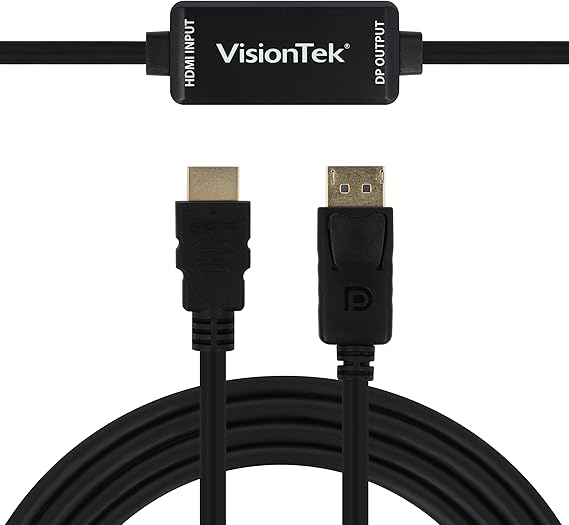 VisionTek HDMI to DisplayPort 1.5M Active Cable (M/M) - 900822