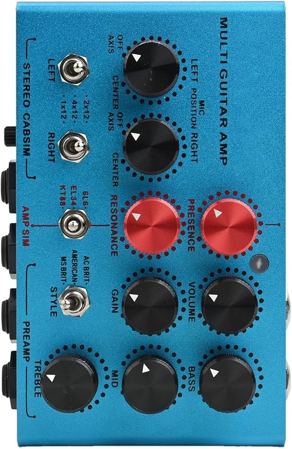 For MOSKYAUDIO Multi-Effects Guitar Pedal with Amp Simulation, 3-Loop For FX Processor, Metal Shell for Electric Guitar Practice and Performance,
