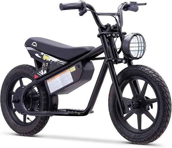 Weeler Electric Mini Bike for Kids, 200W Motor w 2 Speed Settings (10 Mph & 6 Mph), 24V 8Ah Battery for 8 Miles Range, Rear Disc Brake, and 15" Tires, Safe & Fun E Bike for Ages 6+