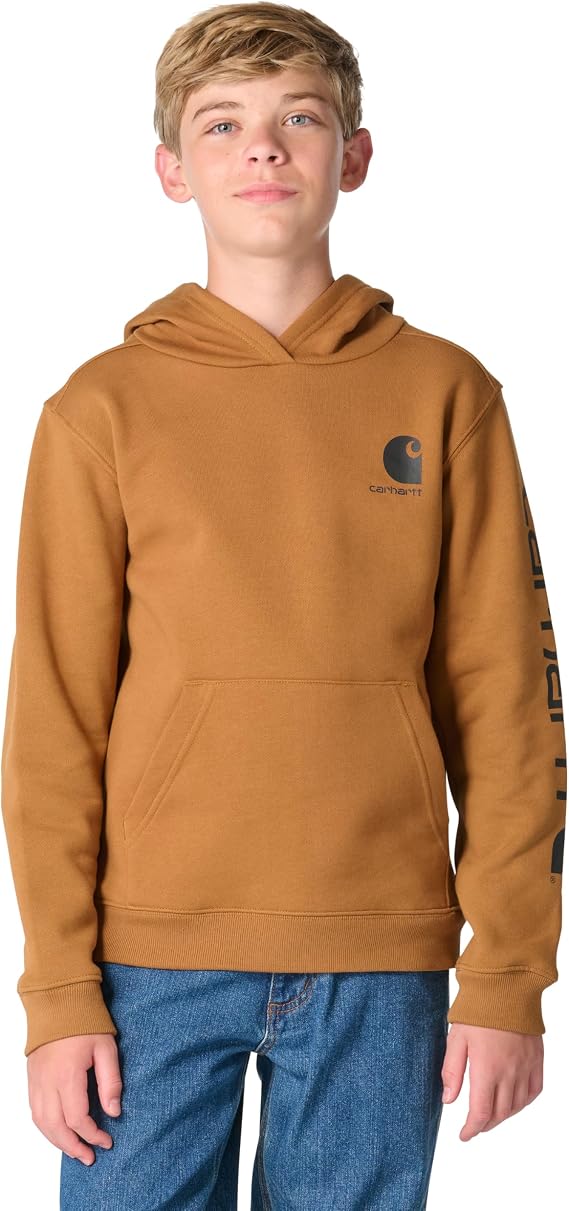 Carhartt Boys' Long Sleeve Hooded Sweatshirt