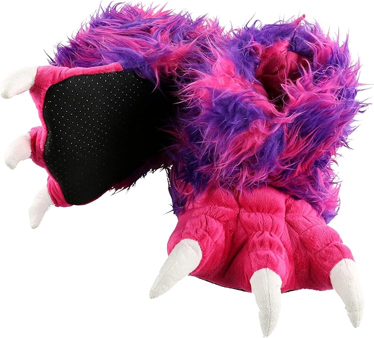 Lazy One Animal Paw Slippers for Kids and Adults, Cozy Furry Slippers | Fun Costume for Kids, Cozy Slippers, Fleeced Lined