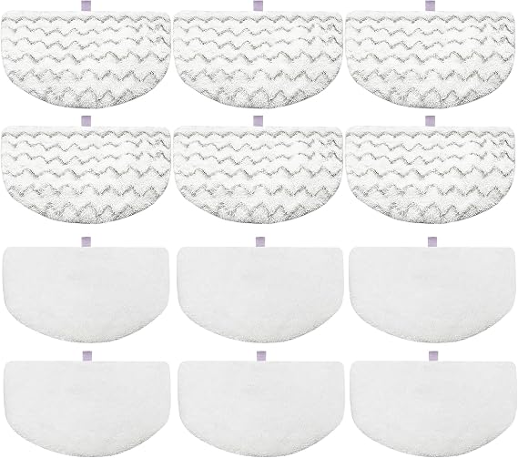 12 Pack 1940 Steam Mop Pads Replacement for Bissell Powerfresh Steam Mop