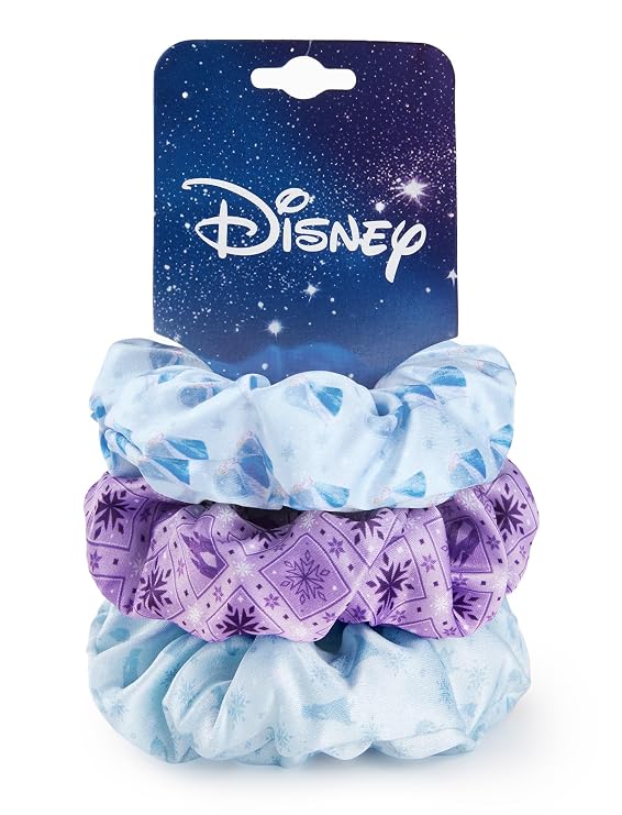 Disney Frozen Elsa Scrunchies for Girls Satin Hair Ties Hair Accessories