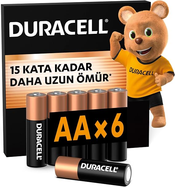 DURACELL BASIC AA Alkalin Kalem Pil (6’lı paket) – 1,5V