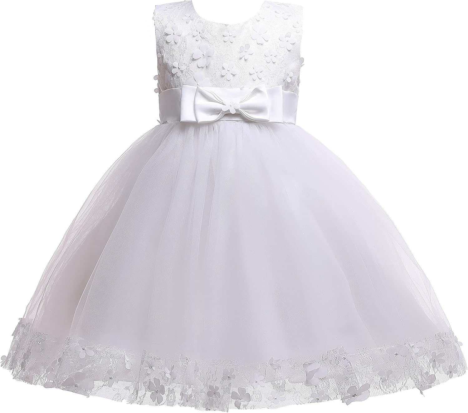 Weileenice Holiday BigLittle Girl Flower Lace A-line Wedding Party Dresses Kids Pageant Birthday Formal Dress