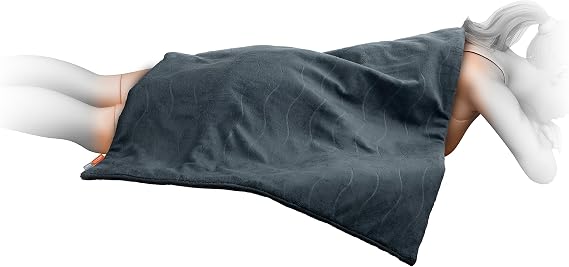 Pure Enrichment PureRelief Pro Far Infrared Oversized Body Wrap - 35 x 27 Full-Body Infrared Heating Pad for Back Pain, Shoulder Aches, Neck Strains, Soreness in Knees, Abdomen, Chest, Legs