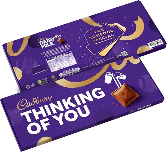 Cadbury Dairy Milk Thinking Of You Gift Chocolate Bar Extra-Large 850g