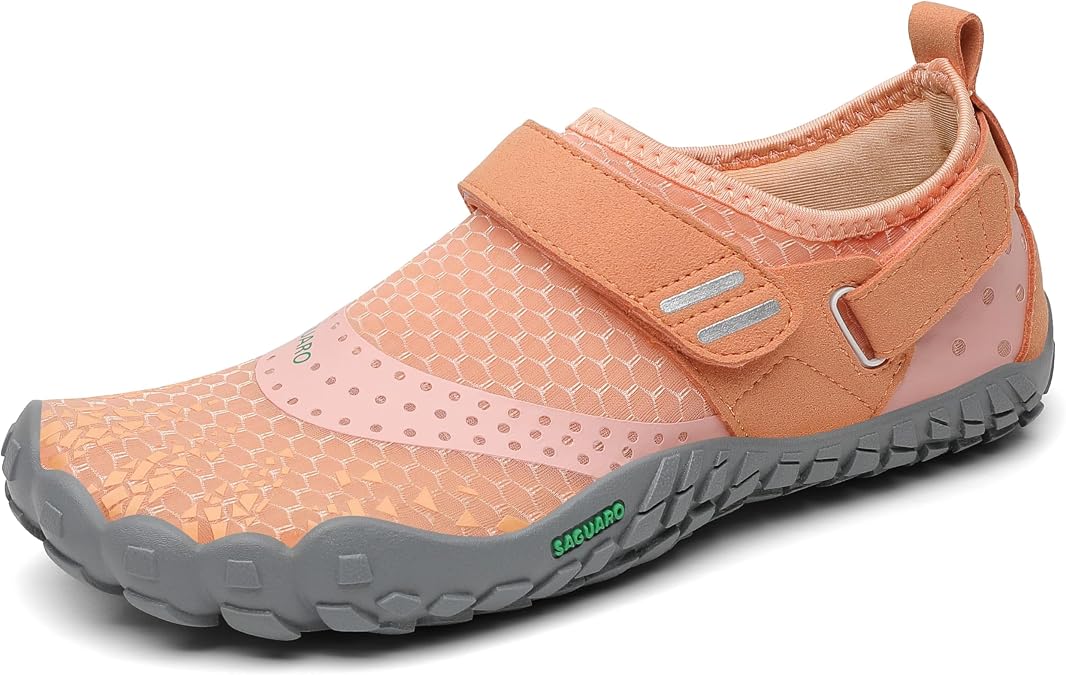 SAGUARO Women's Minimalist Shoes Adjustable Hiking Barefoot Shoe Trail Running Sneakers Nimble I