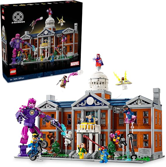 LEGO | Marvel X-Men: X-Mansion 76294 - Yetişkin Süper Kahraman Hayranları için Xavier Enstitüsü İçeren Yaratıcı Yapım Seti (3093 Parça)