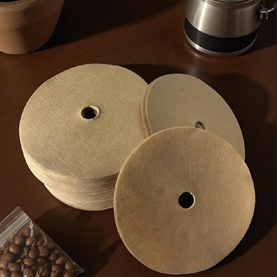 Percolator Coffee Filters, 300 Count, 3.75 Inch | Natural Unbleached, Wood Pulp Paper, Disposable Disc Filters, For Coffee Pots