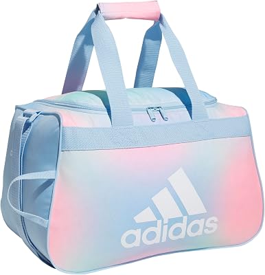 adidas Diablo Small Duffel Bag, Dark BlueShock YellowOnix JerseyBlack, One Size