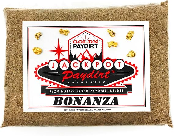 jackpot gold pay dirt bonanza panning paydirt bag - gold prospecting concentrate 2021
